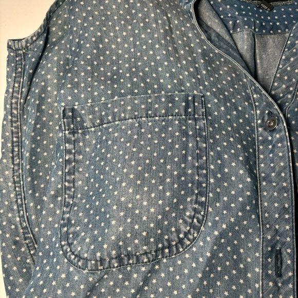 RAILS BLUE BUTTON DOWN with STAR DETAILS - Picture 2 of 6